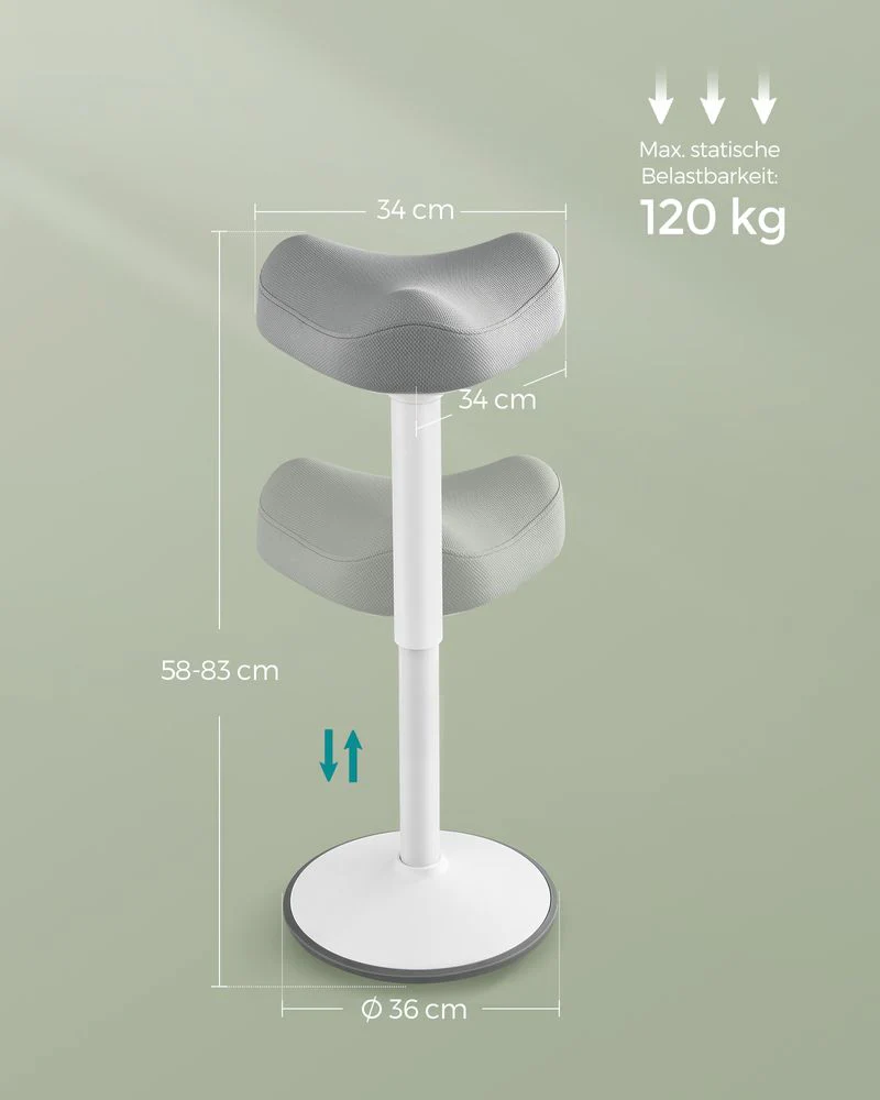 Ergonomische Kruk – Verstelbare Werkkruk – Comfortabel en Actief Zitcomfort - Image 3