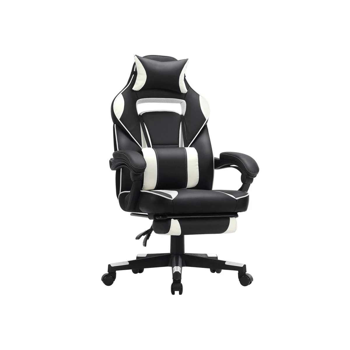 Gamestoel - Ergonomische Gamingstoel - Verstelbaar Bureaustoel - Hoofdkussen en Voetensteun - Image 5