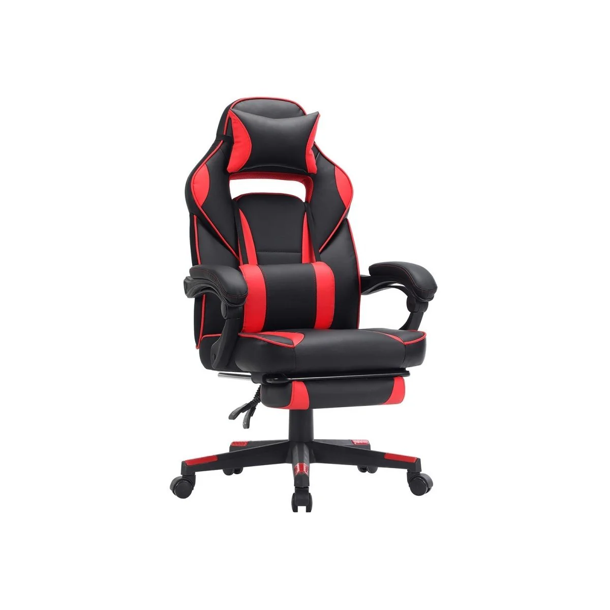 Gamestoel - Ergonomische Gamingstoel - Verstelbaar Bureaustoel - Hoofdkussen en Voetensteun - Image 7