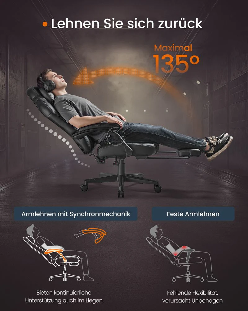 Gamingstoel - In Hoogte Verstelbaar - Ultiem Comfort - Image 5