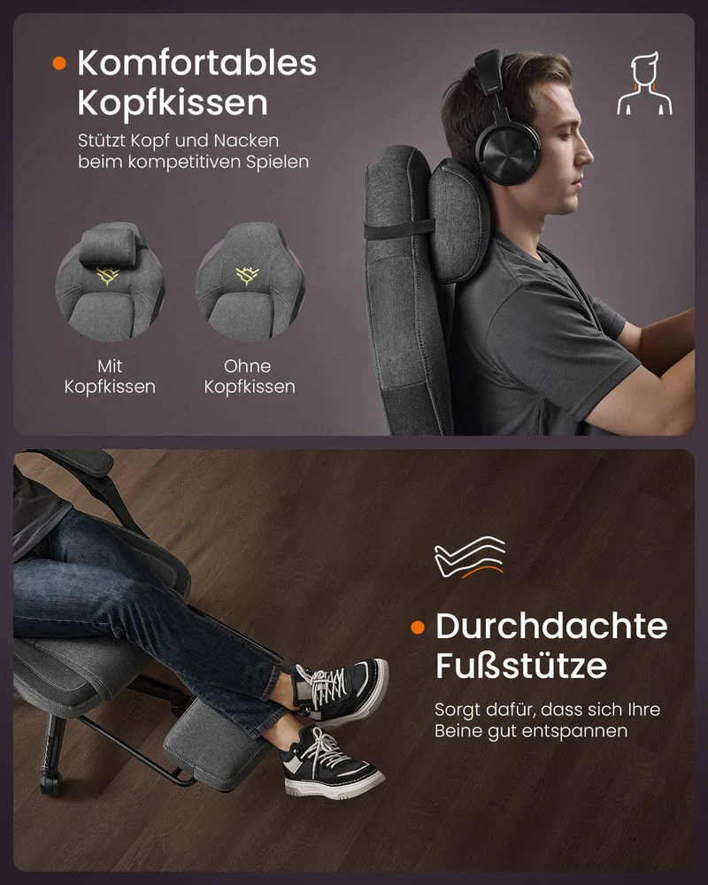 Gamingstoel - In Hoogte Verstelbaar - Ultiem Comfort - Image 6