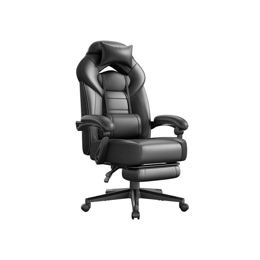 Gamingstoel met Voetensteun – Ergonomisch – Kantelbaar - Extra Dik Zitvlak - Hoogte Verstelbaar - Image 5