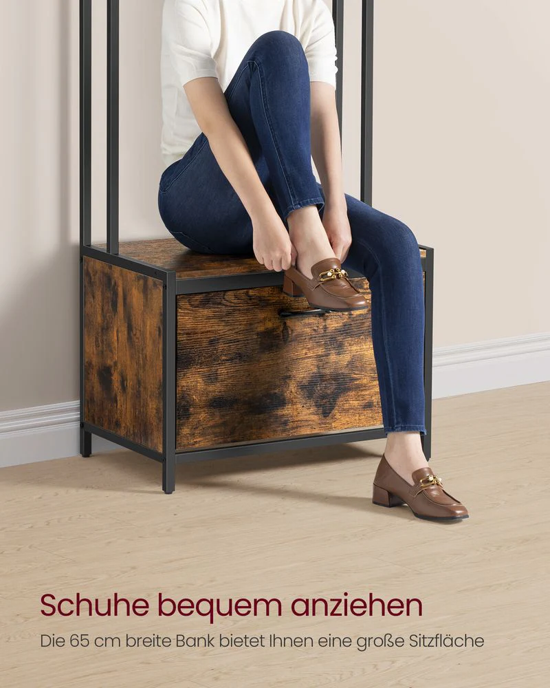 Multifunctionele halgarderobe met schoenenkast - Kapstok - Image 5