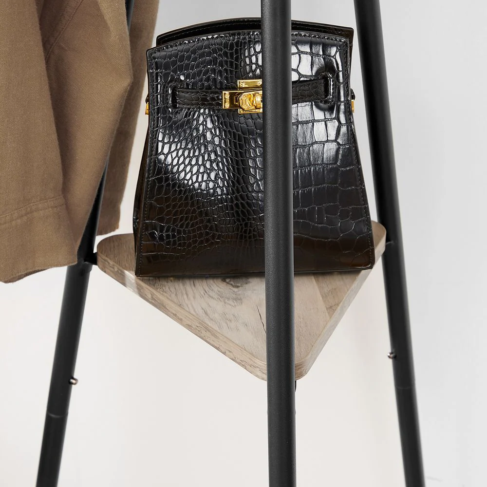 Garderobestandaard met Houten Legplanken – Minimalistisch Design – Stabiel & Ruimtebesparend - Image 15