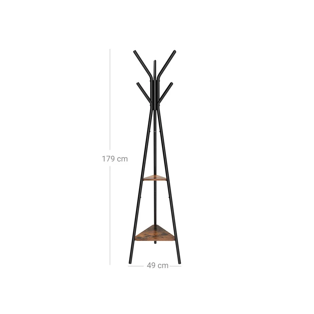 Garderobestandaard met Houten Legplanken – Minimalistisch Design – Stabiel & Ruimtebesparend - Image 18