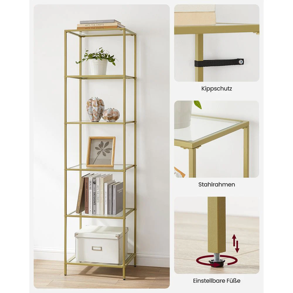 Glazen Hoekkast met 5 of 6 Niveaus – Stijlvol & Ruimtebesparend - Image 11