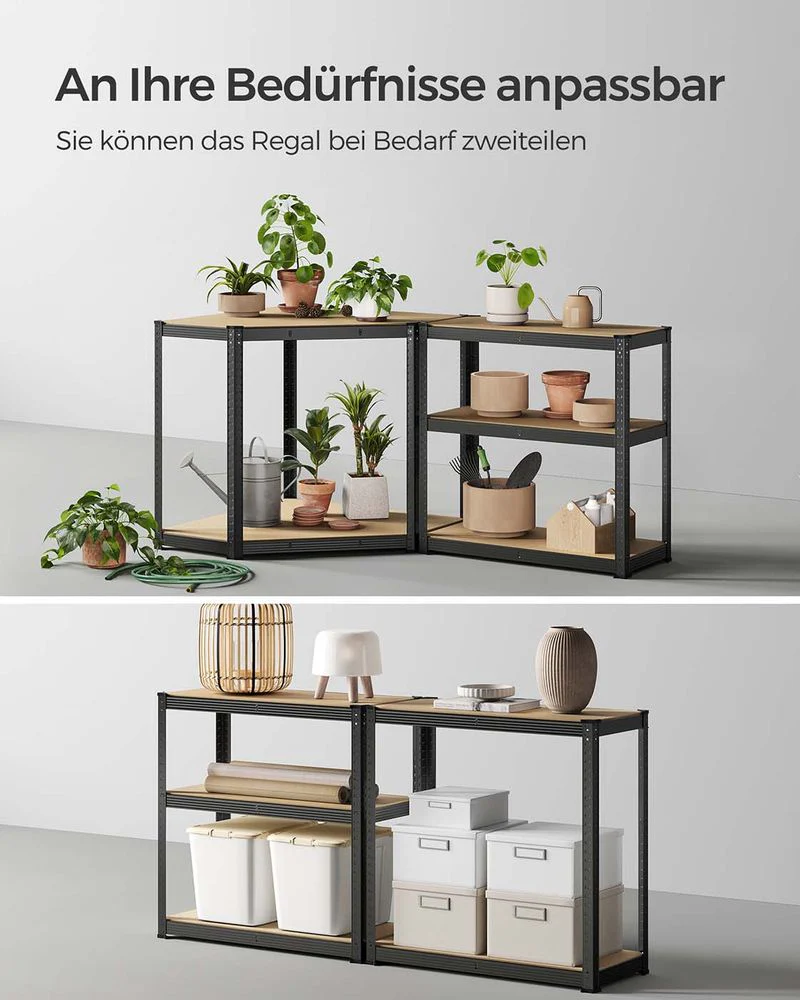 Hoekopbergrek Met Hoge Draagkracht – Modulair Stellingrek – Verstelbare Planken – Voor Garage, Kelder & Opslagruimte - Image 7