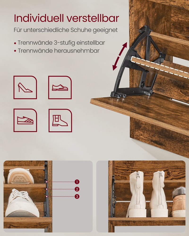 Hoge en veelzijdige schoenenkast met stijlvol design - Image 6