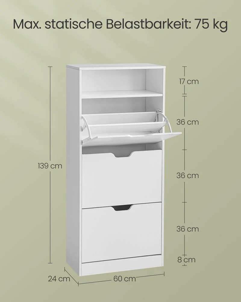 Hoge en veelzijdige schoenenkast met stijlvol design - Image 8