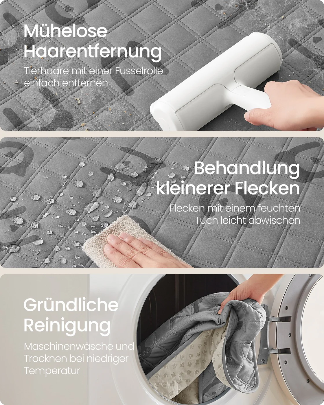 Hondendeken – Waterdicht – Antislip Onderkant – Gewatteerd – 178 x 76 cm – Machinewasbaar – Microvezelstof - Image 4