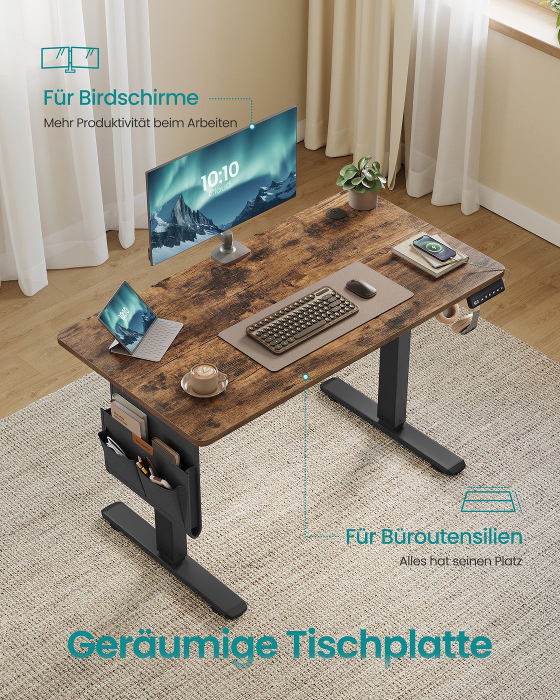 In hoogte verstelbaar bureau – Elektrisch – Geheugenfunctie voor 4 hoogtes – 100 x 60 x (72-120) cm - Image 4