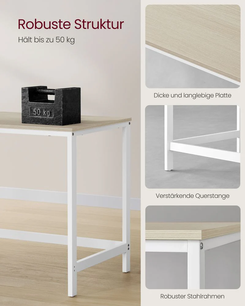 Industrieel Bureau 120 cm breed - Met Verplaatsbare Planken - Image 6