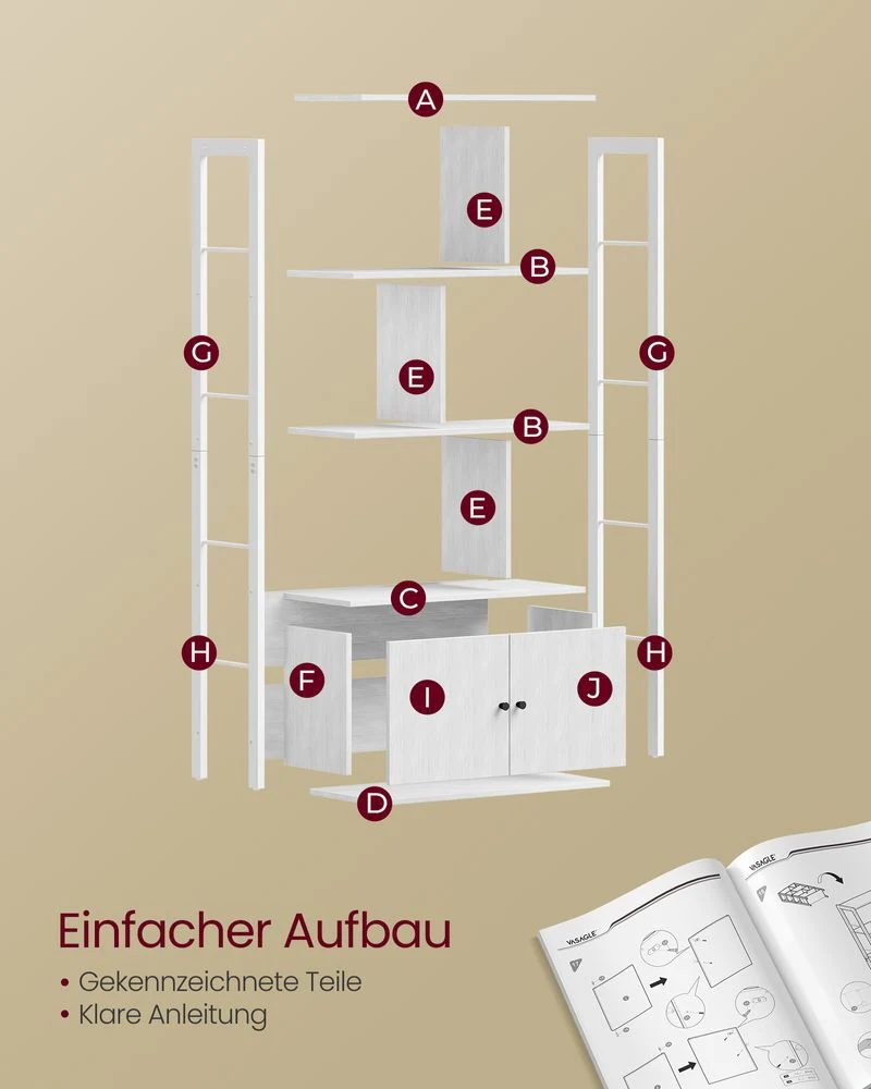 Industriële Boekenkast met Zigzag Design – Stijlvol & Functioneel - Image 11