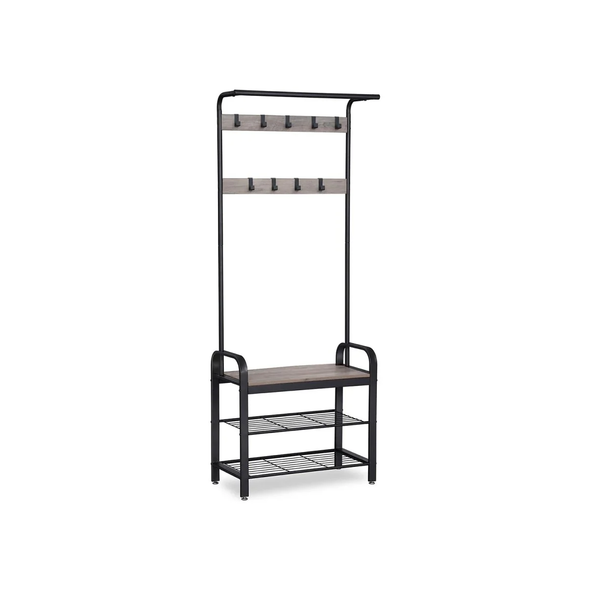 Kapstok met Schoenenrek – Industrieel Design – Hout & Metaal - Image 3