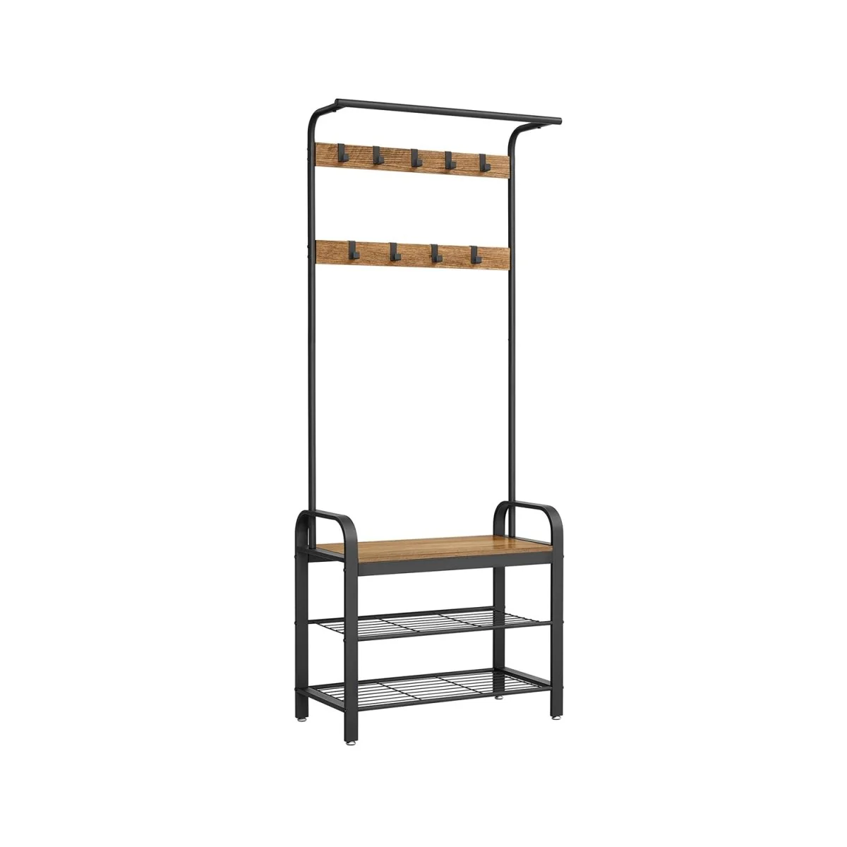 Kapstok met Schoenenrek – Industrieel Design – Hout & Metaal - Image 5
