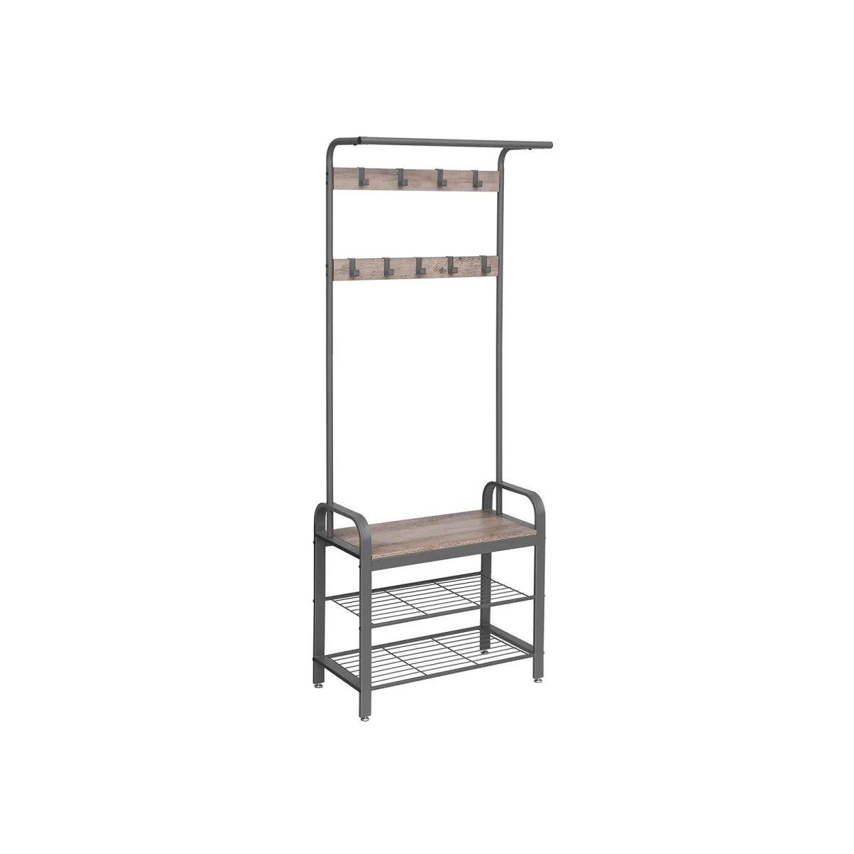 Kapstok met Schoenenrek – Industrieel Design – Hout & Metaal - Image 6