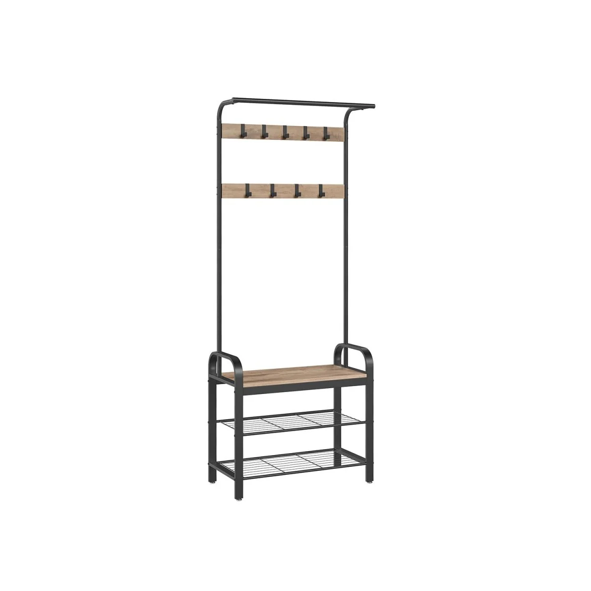 Kapstok met Schoenenrek – Industrieel Design – Hout & Metaal - Image 8