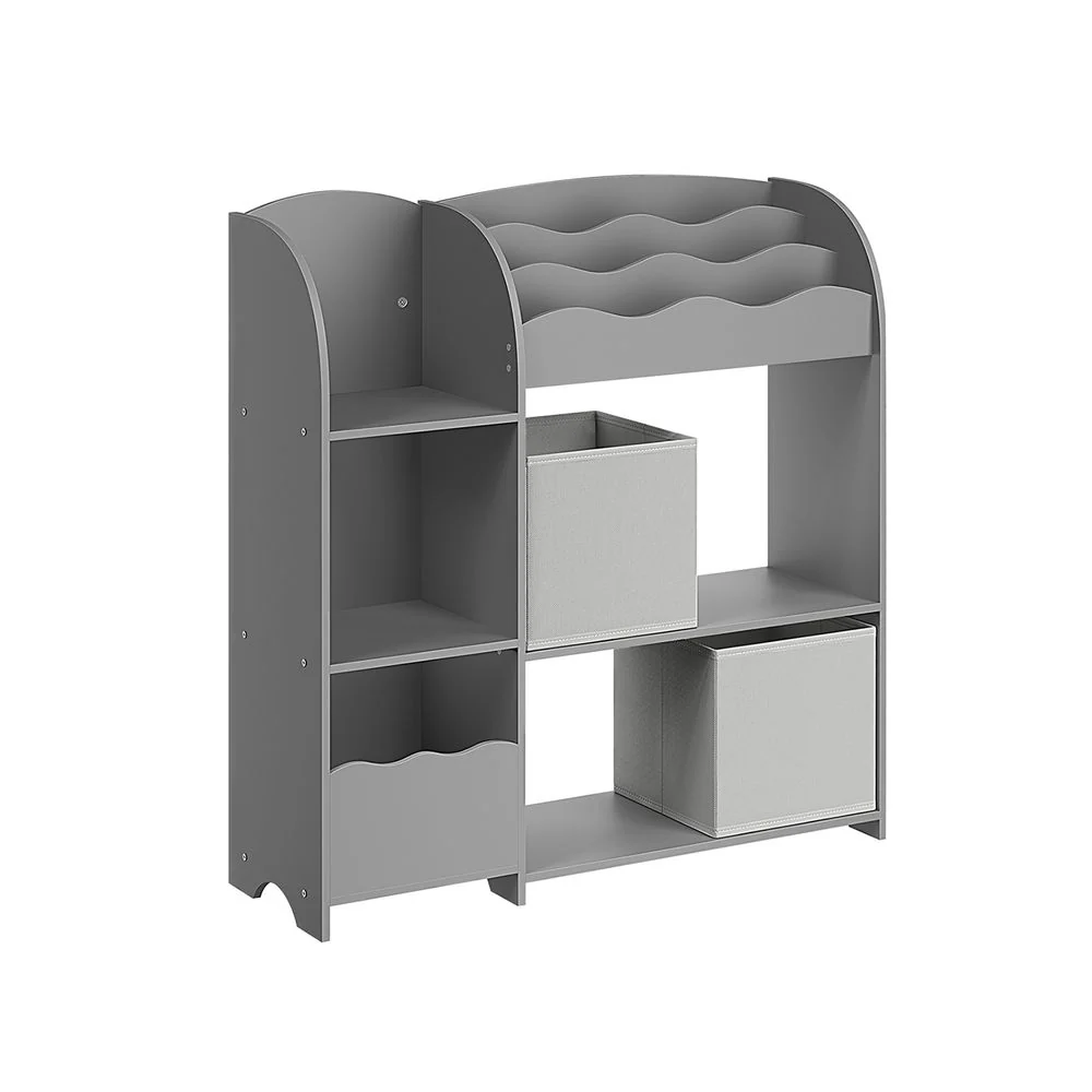 Kast voor Kinderkamer met 3 Planken en Stoffen Lades - Image 8