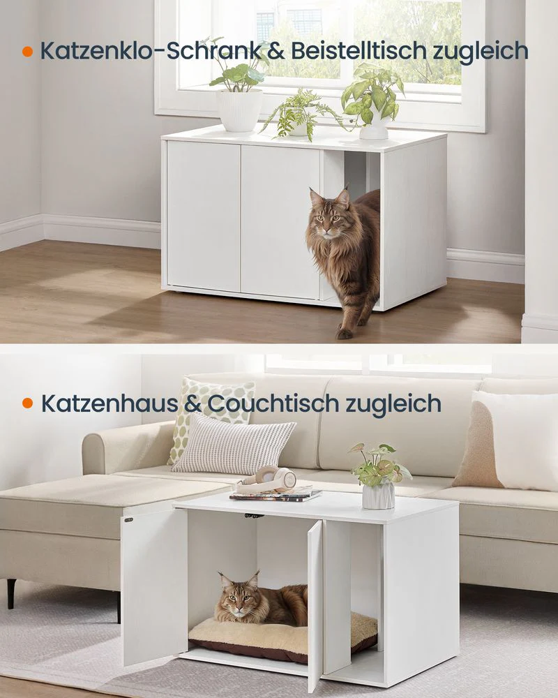 Kattenbak Kast met Push-to-Open Deuren - Kattenhuis - Image 6