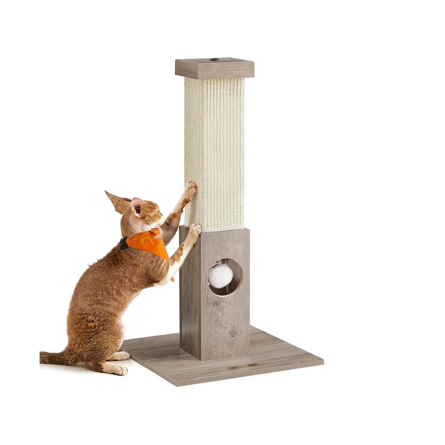 Kattenkrabpaal – 73 cm Hoog – Sisaltouw – Antislip Basis – Beschermt Meubels - Image 2