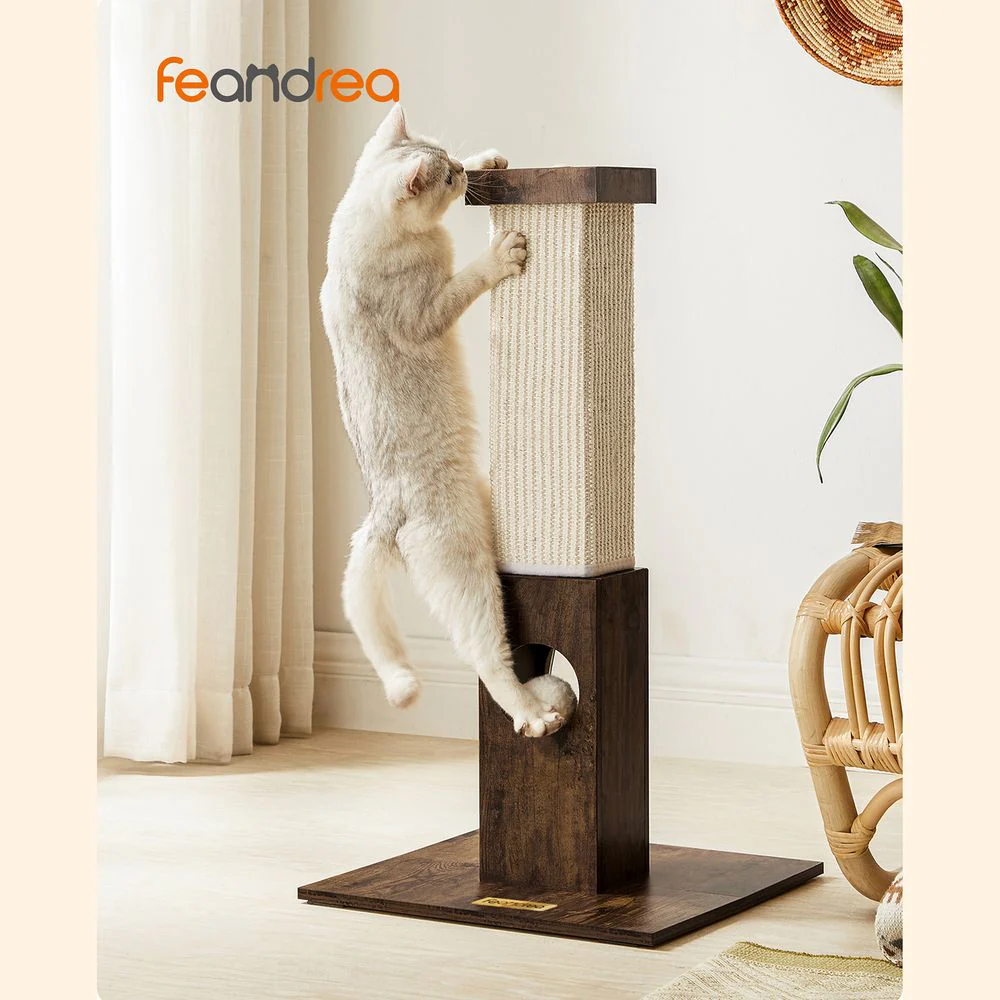 Kattenkrabpaal – 73 cm Hoog – Sisaltouw – Antislip Basis – Beschermt Meubels - Image 4
