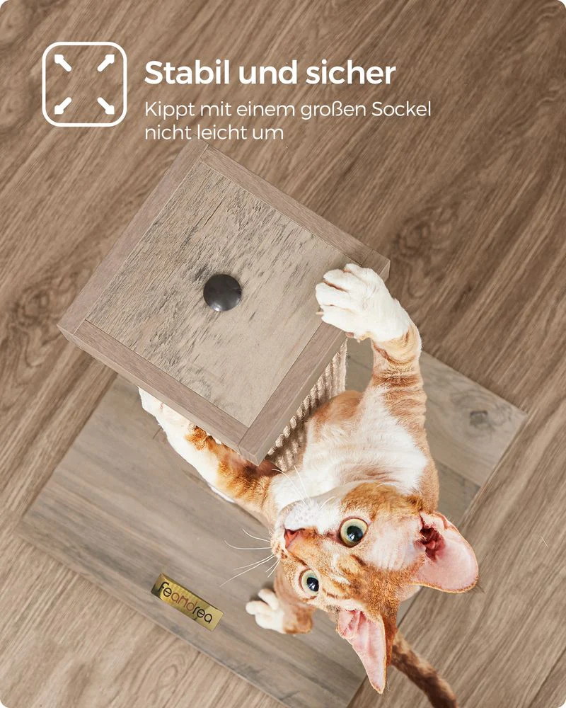 Kattenkrabpaal – 73 cm Hoog – Sisaltouw – Antislip Basis – Beschermt Meubels - Image 5
