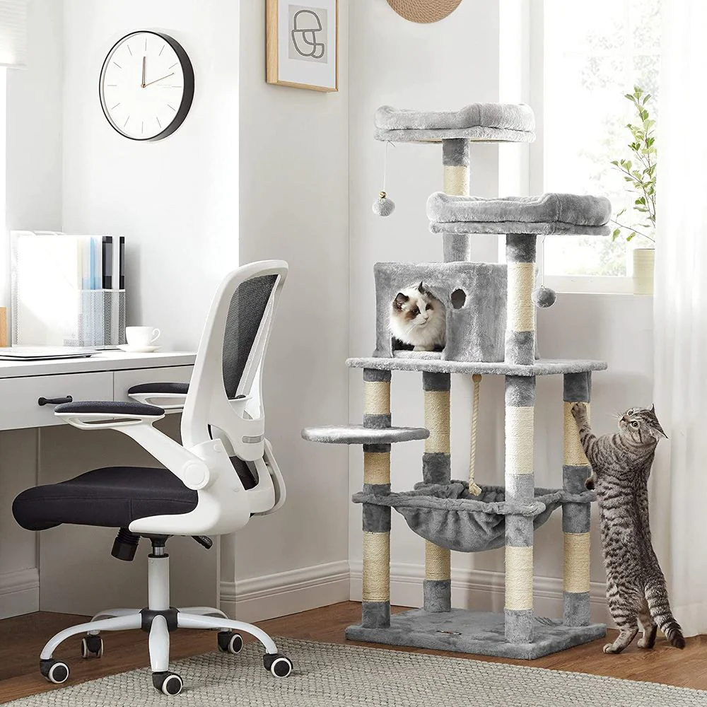 Kattenkrabpaal met Hangmat en Uitzichtplatforms – Comfortabele en Stabiele Krabtoren voor 1 tot 2 Katten - Image 15