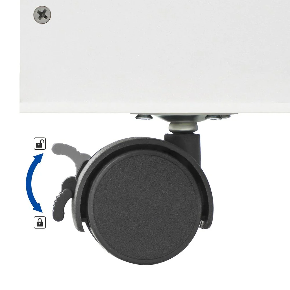 Kinderboekenkast met Speelgoedkist – Organizer met Ruimtethema – Met Wielen en Anti-Kantelbeveiliging – 62,5 cm Breed - Image 4