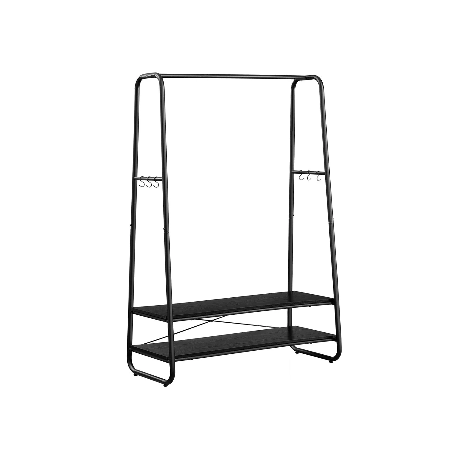 Kledingrek met Legplanken – Industrieel Design – Vrijstaand – 100 cm Breed - Image 3