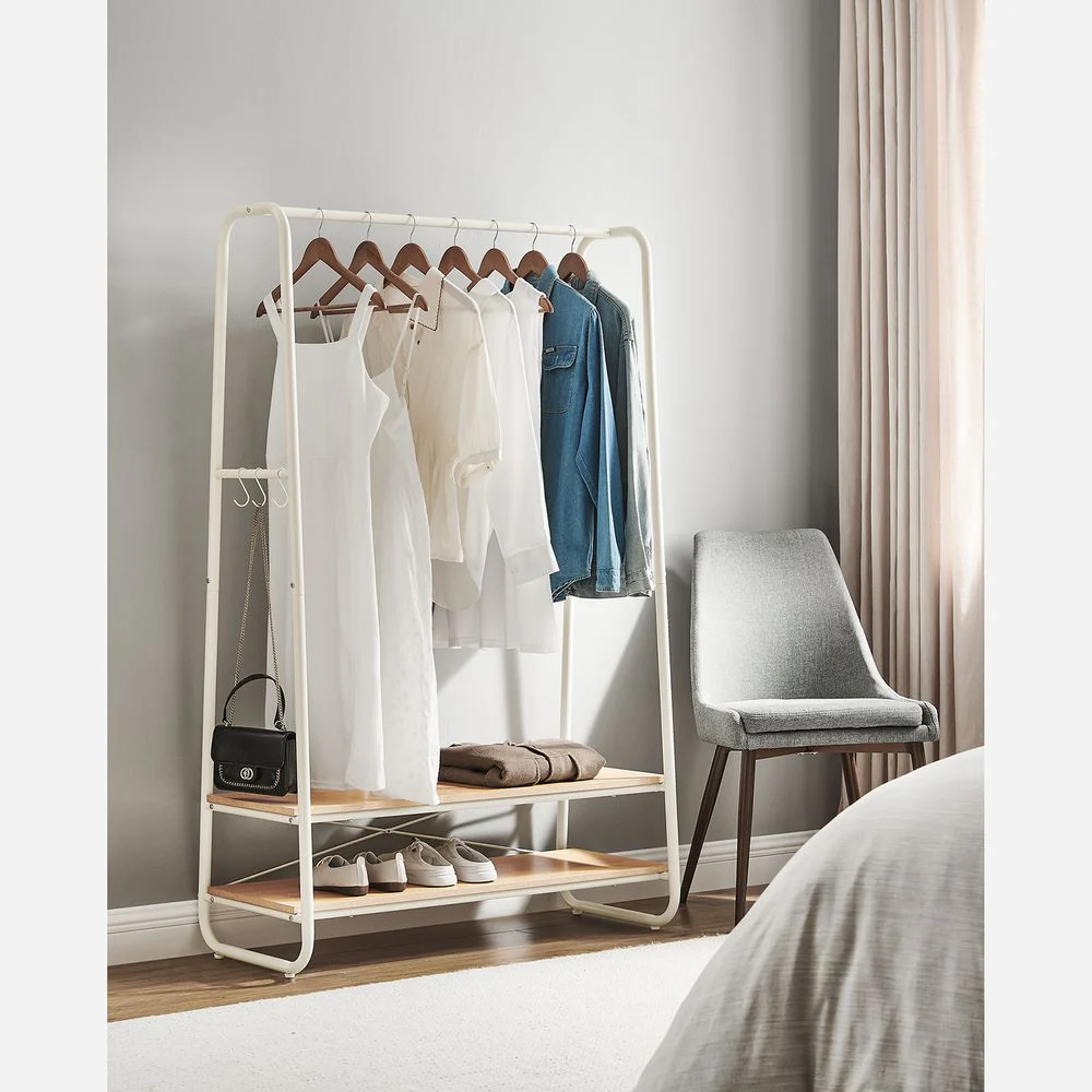 Kledingrek met Legplanken – Industrieel Design – Vrijstaand – 100 cm Breed - Image 7