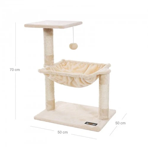 Krabpaal 120 cm – Compacte Krabtoren met Huisje en Ligplekken – Voor Kleine Katten - Image 6