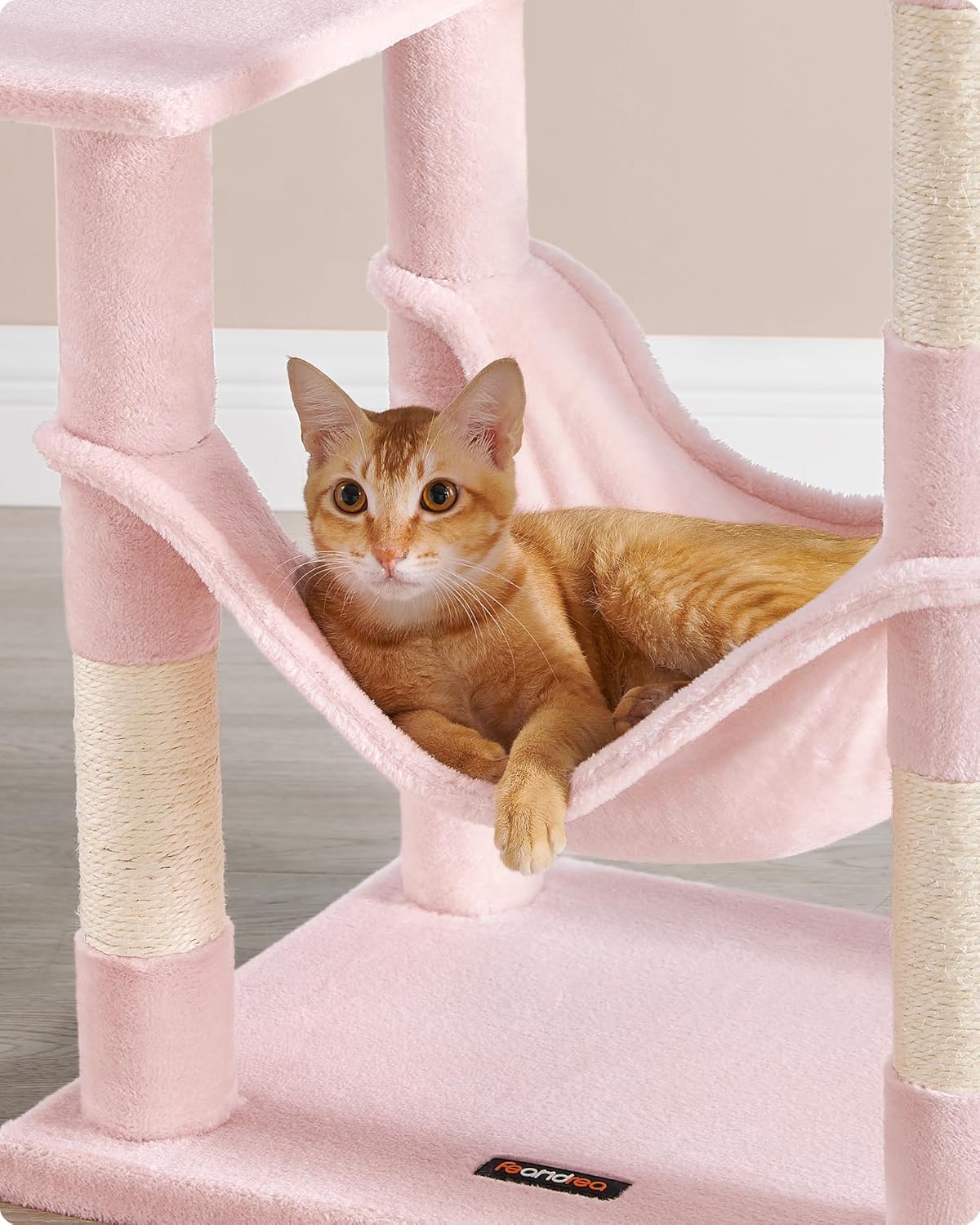 Krabpaal voor Katten – Met Hangmat, Knuffelgrot en Speelballetje – 143 cm Hoog – Voor 1-4 Katten - Image 8