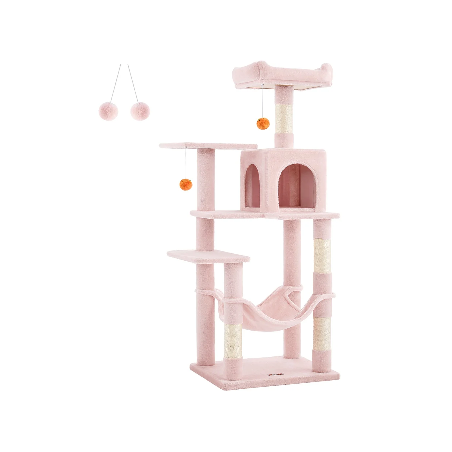 Krabpaal voor Katten – Met Hangmat, Knuffelgrot en Speelballetje – 143 cm Hoog – Voor 1-4 Katten - Image 9