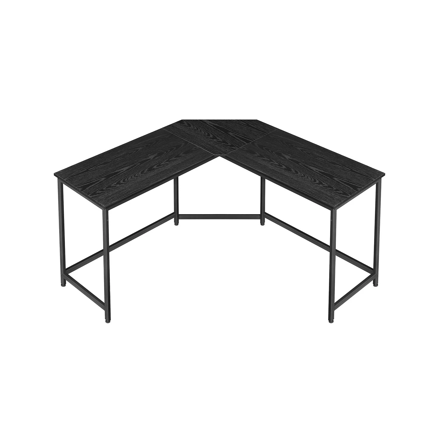 L-vormig Bureau – Hoekbureau met Kabeldoorvoer – Zwart – 149 x 149 cm – Ruim en Ruimtebesparend – Tot 50 kg Draagvermogen - Image 2