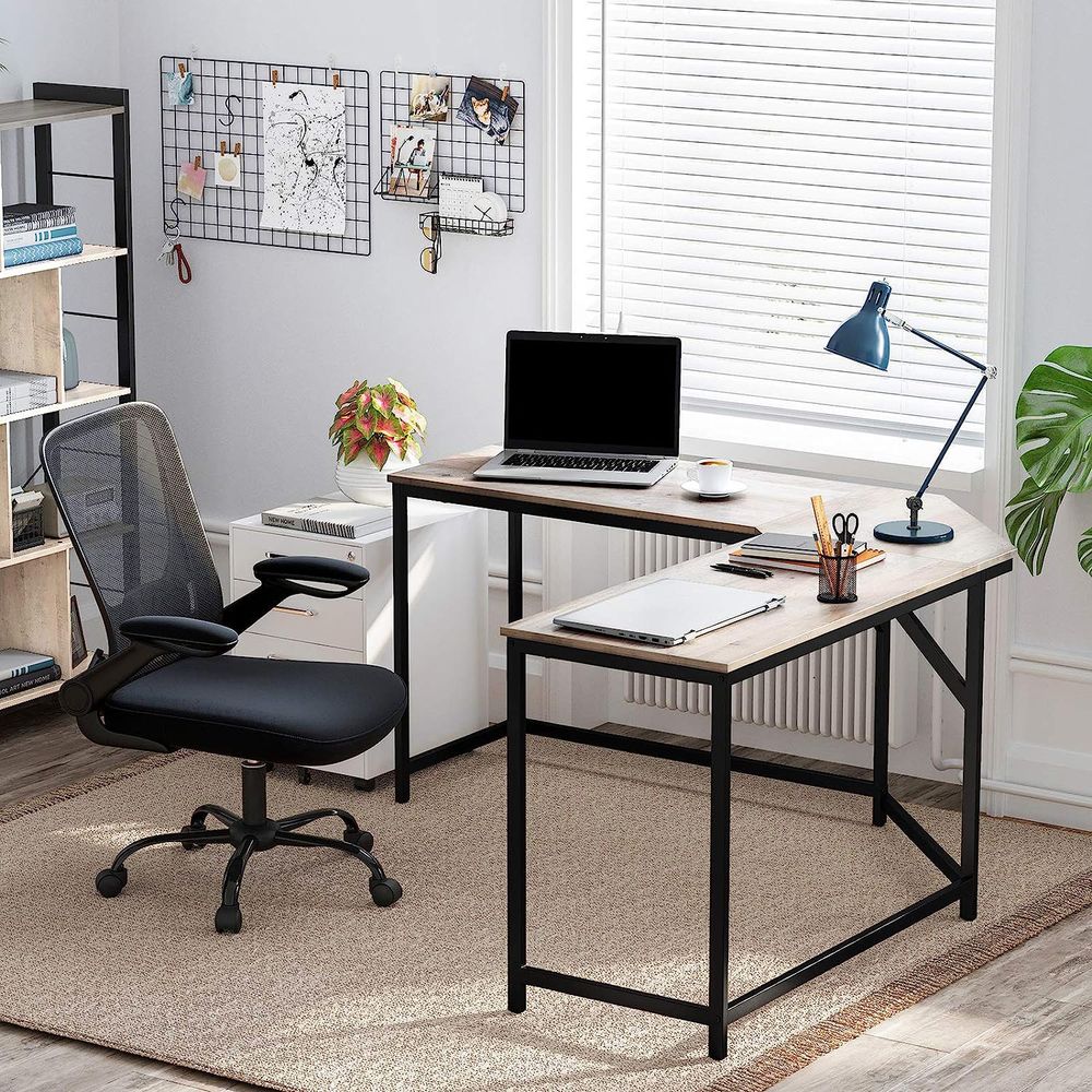 L-vormig Bureau – Hoekbureau met Kabeldoorvoer – Zwart – 149 x 149 cm – Ruim en Ruimtebesparend – Tot 50 kg Draagvermogen - Image 4