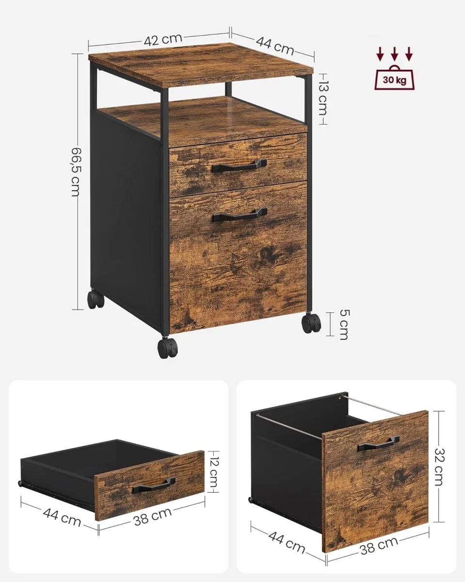 Ladeblok op Wieltjes - met 2 Lade - Thuiskantoor - Image 6