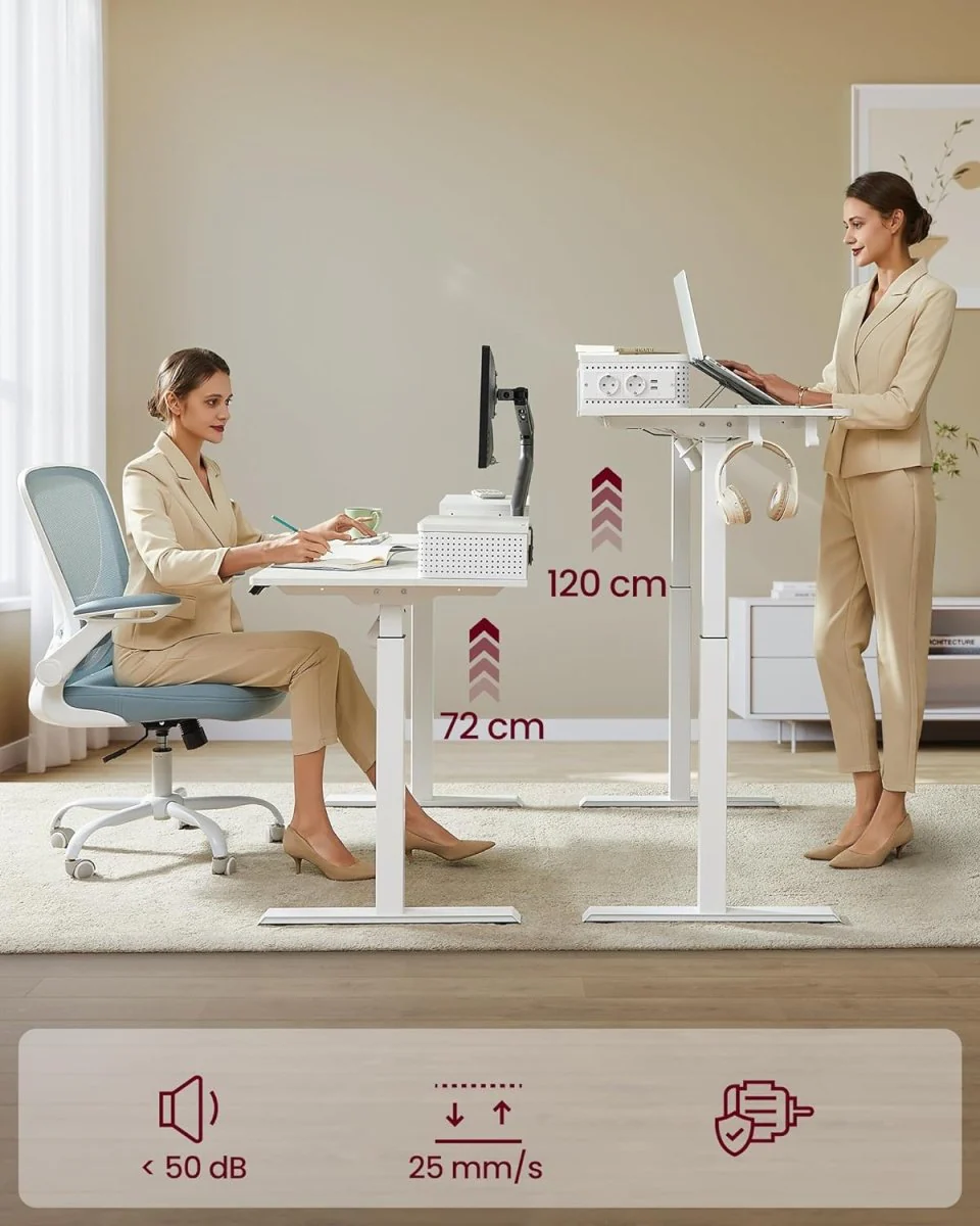 Elektrisch Sta Bureau met LED - Gamebureau - Met Stopcontact & USB-aansluiting - Image 8