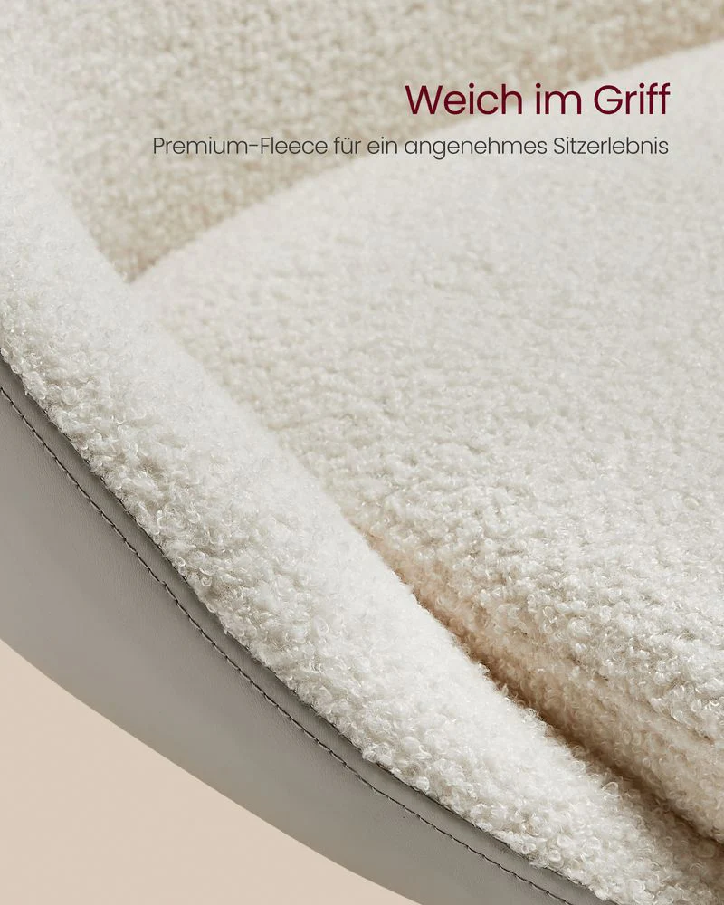Set van 2 Luxe Barstoelen - Bouclé - Fluweel - Verstelbaar - Image 9