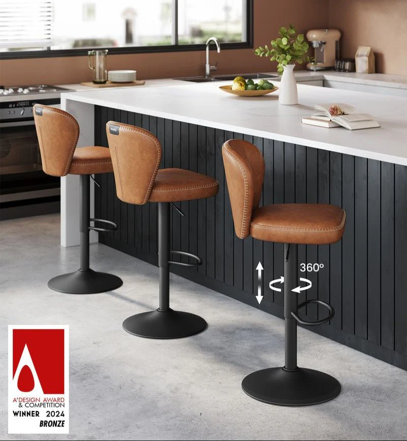 Luxe Barstoelen Set van 2 of 4 - Verstelbaar - 360° Draaibaar - Image 3