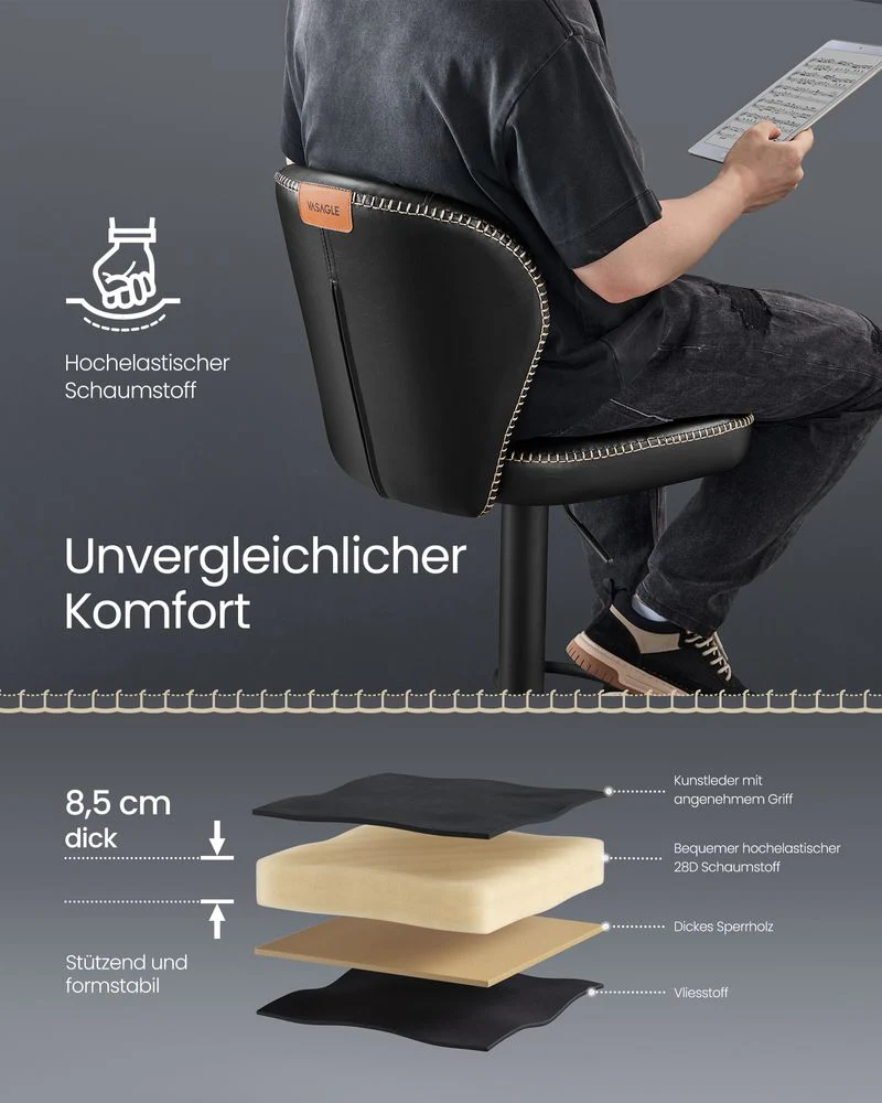 Luxe Barstoelen Set van 2 of 4 - Verstelbaar - 360° Draaibaar - Image 4