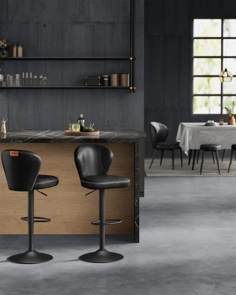 Luxe Barstoelen Set van 2 of 4 - Verstelbaar - 360° Draaibaar - Image 7