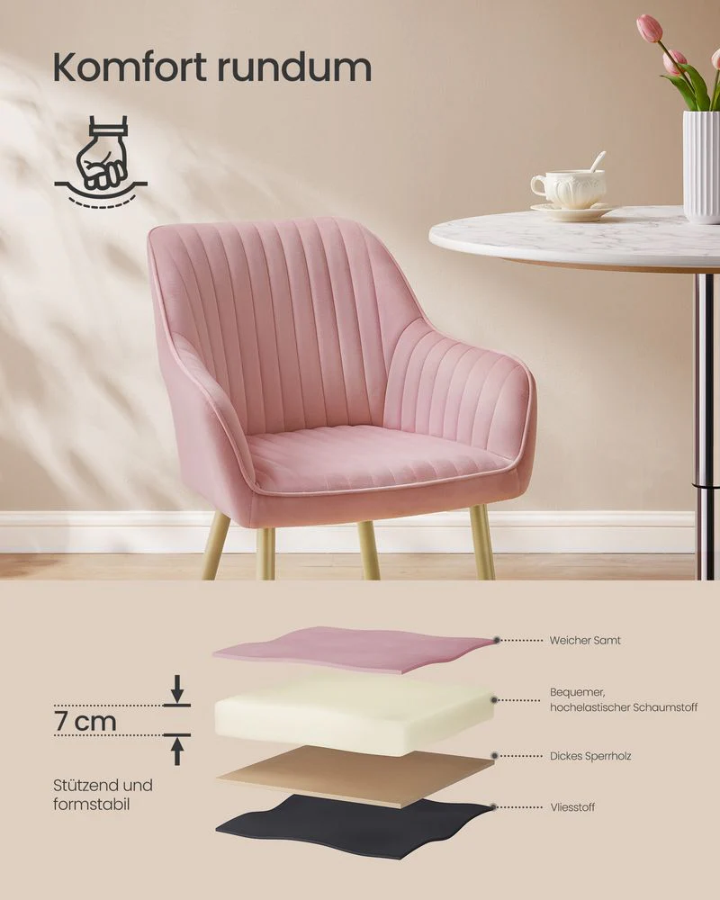 Luxe Eetkamerstoelen met Armleuning - Hoge Kwaliteit - Image 6