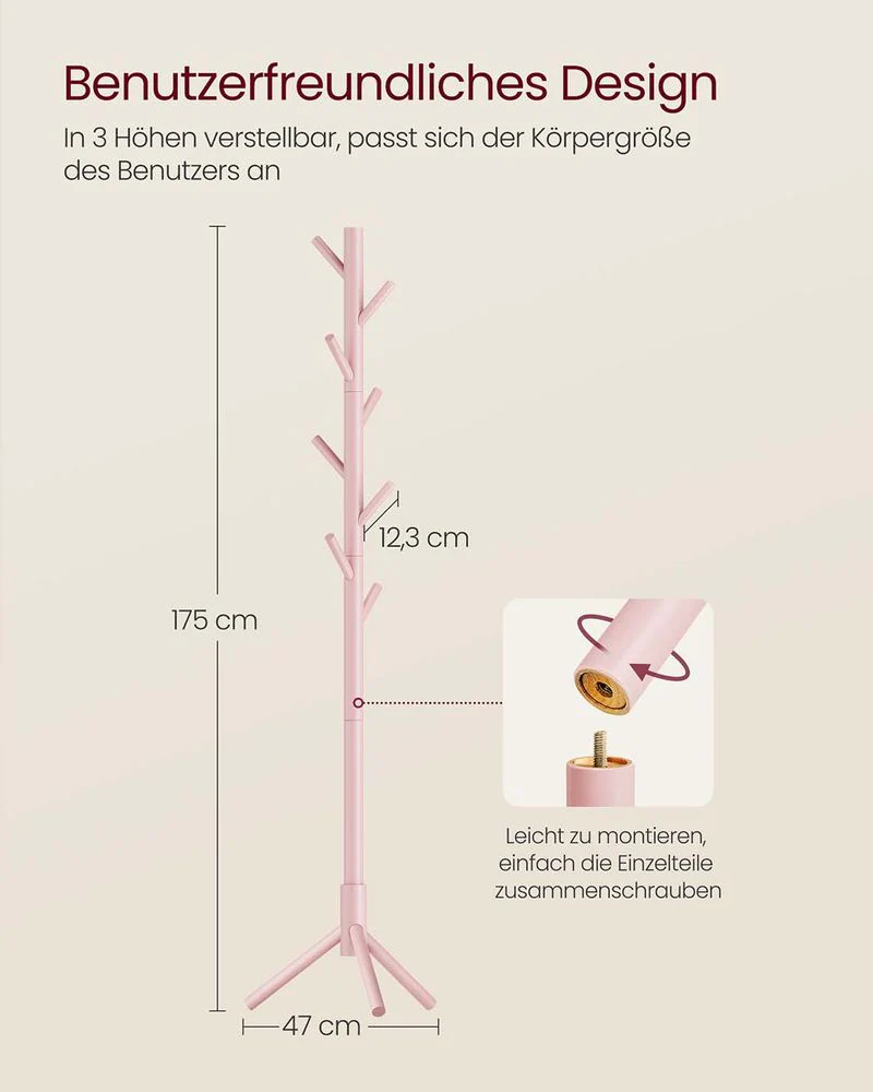Massiefhouten Kapstok Met 8 Haken – Stabiel, Elegant en Eenvoudig te Monteren - Image 7
