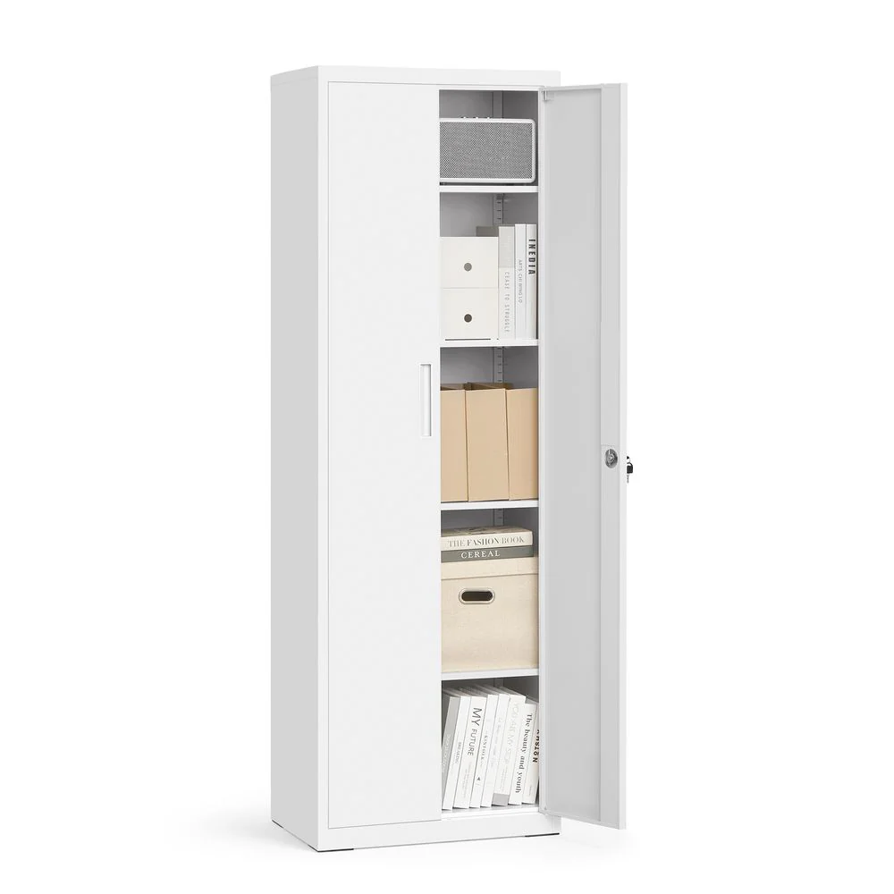 Metalen Archiefkast - 180 cm Hoog - Slot & Sleutels - Verstelbare Planken - Image 7