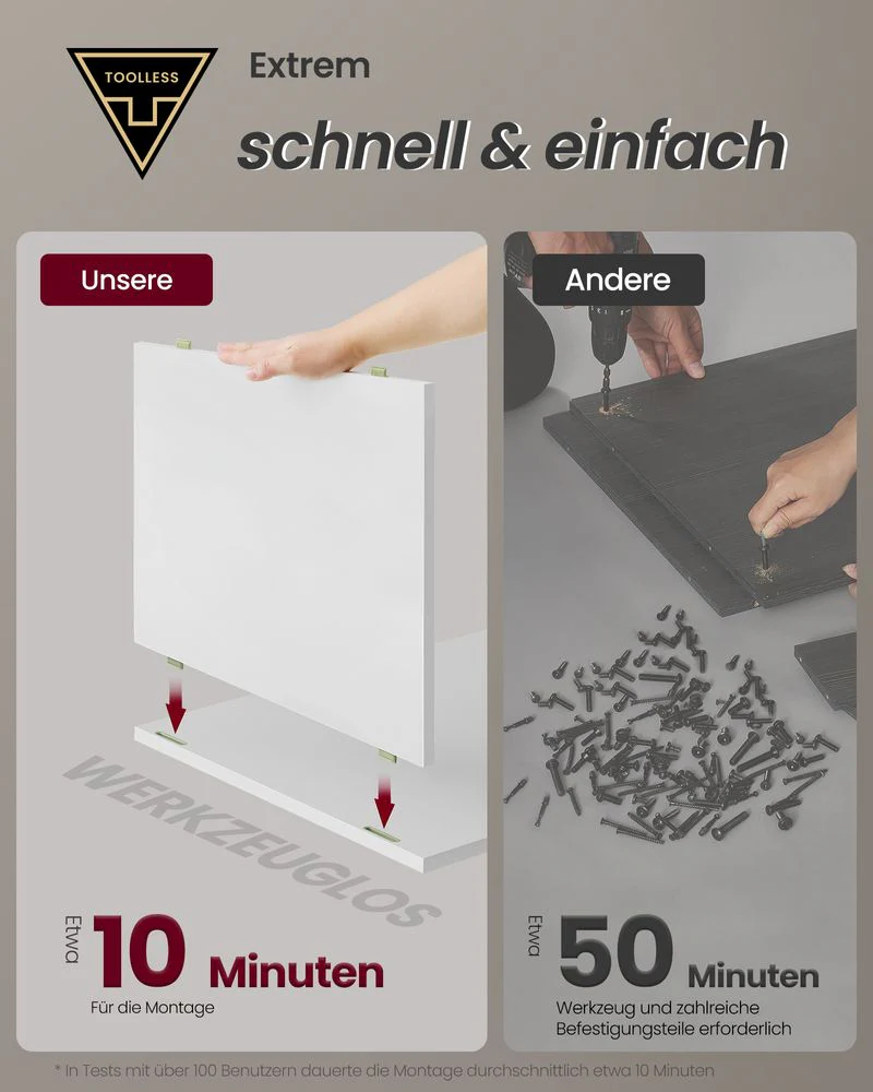 Nachtkastje met Stopcontact - Moderne Bijzettafel met Opbergruimte - Image 4