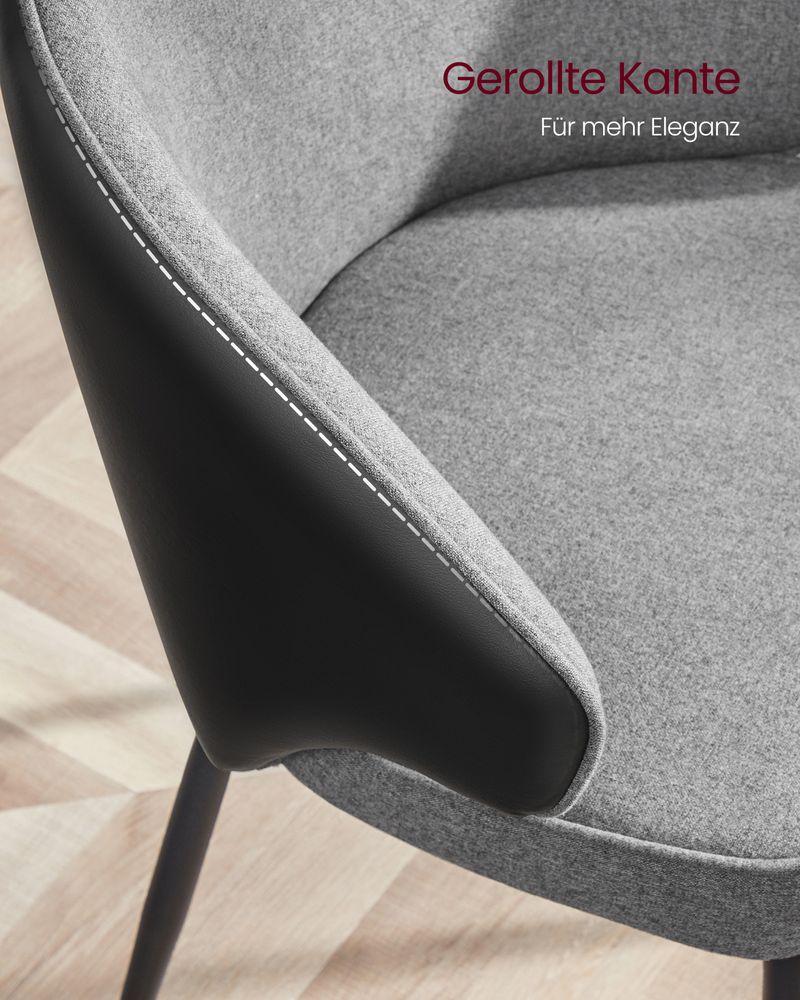 Moderne eetkamerstoelen met armleuning – Set van 2 - Image 5