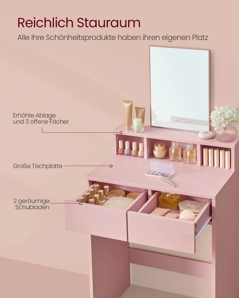 Moderne Kaptafel met Spiegel – Compact en Stijlvol - Image 6