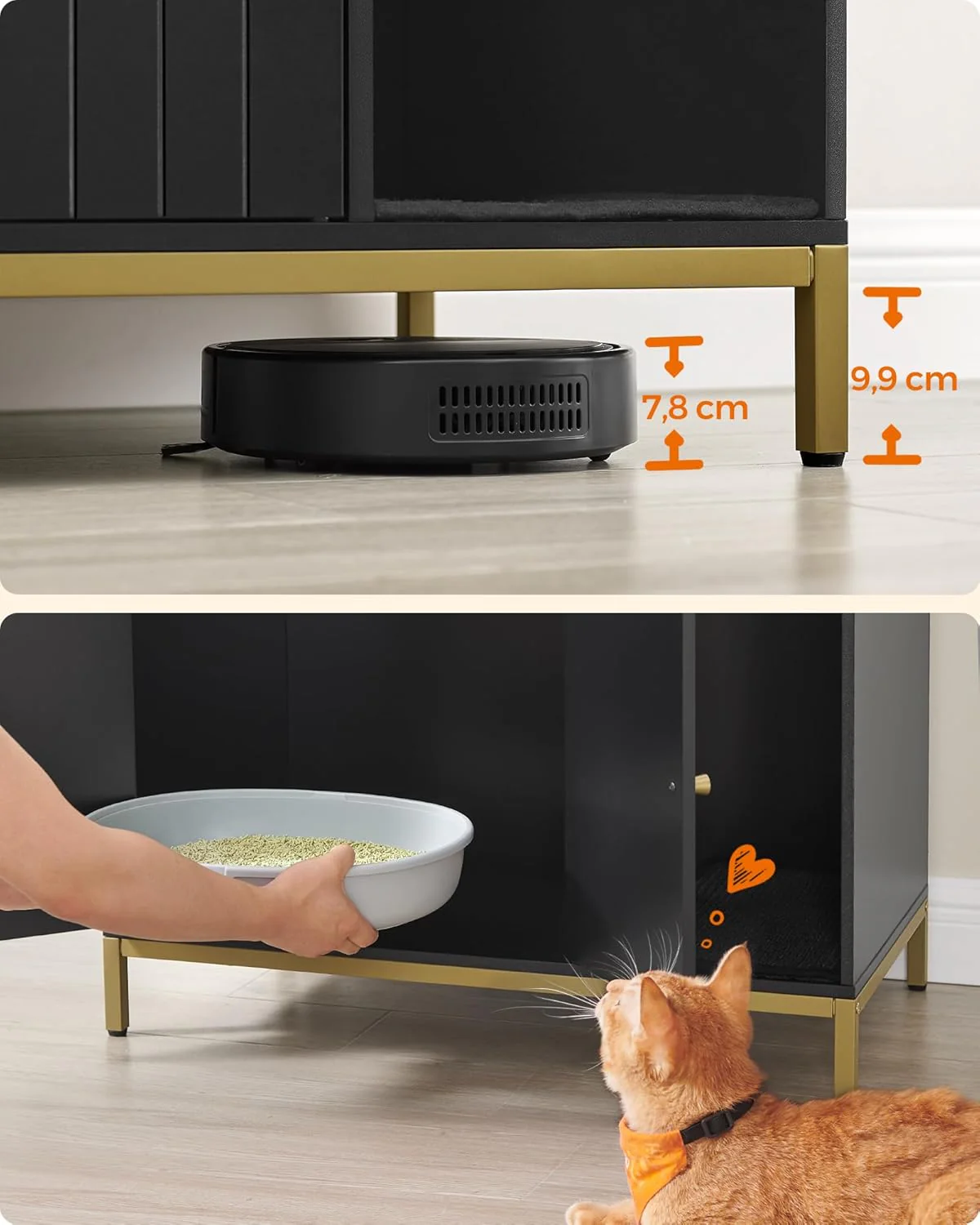 Moderne Kattenbakkast - Stijlvolle Meubelkast - Verborgen Kattenbak met Krabmat - Image 8