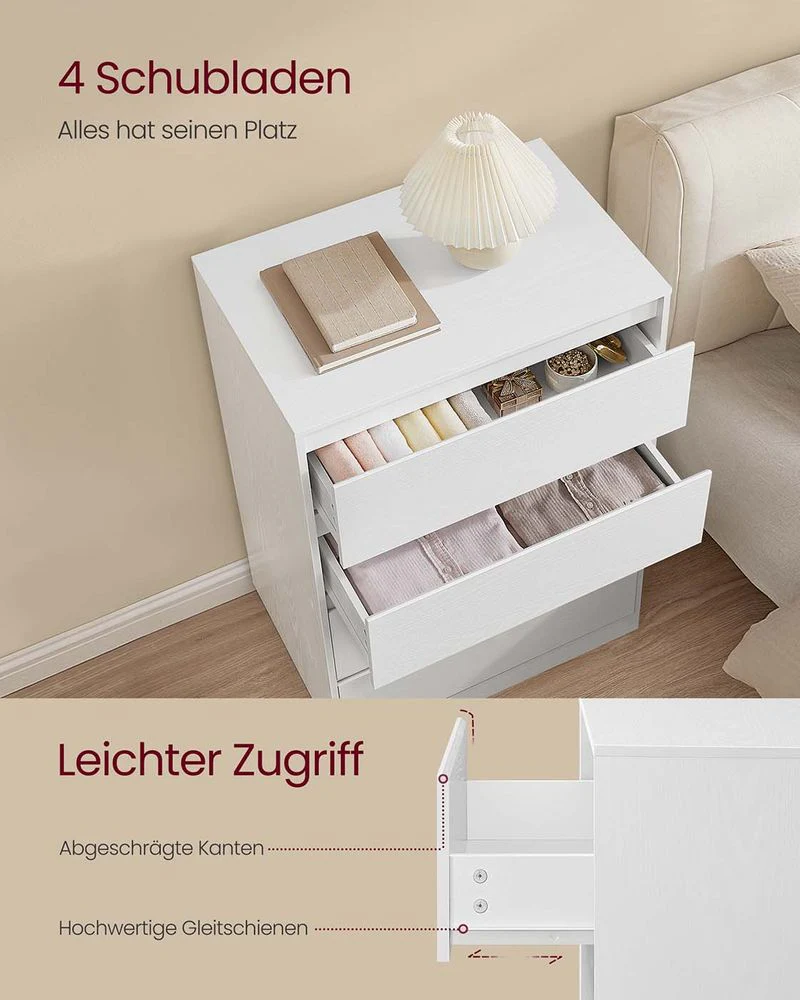 Moderne Ladekast Met 4 Lades – KAILYN Collectie – Minimalistisch Ontwerp - Image 2