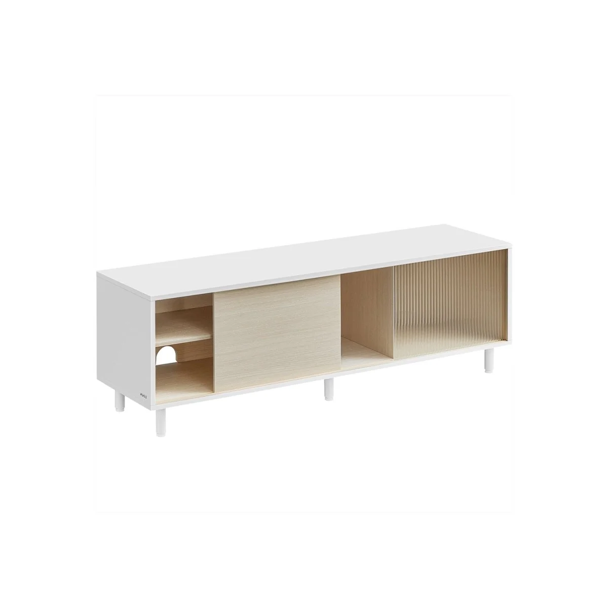 Moderne TV-meubel - Kast - Zwart / Wit